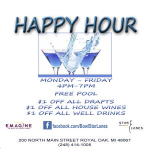 Happy Hour at Star Lanes (Royal Oak, MI)